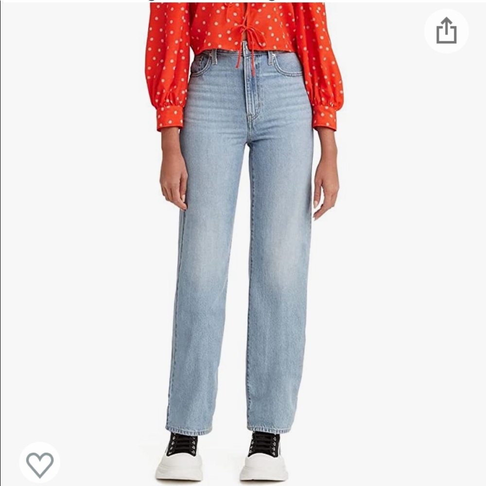 Levi high rise Straight Jean, Levi 90s flare, Ribcage Levi
